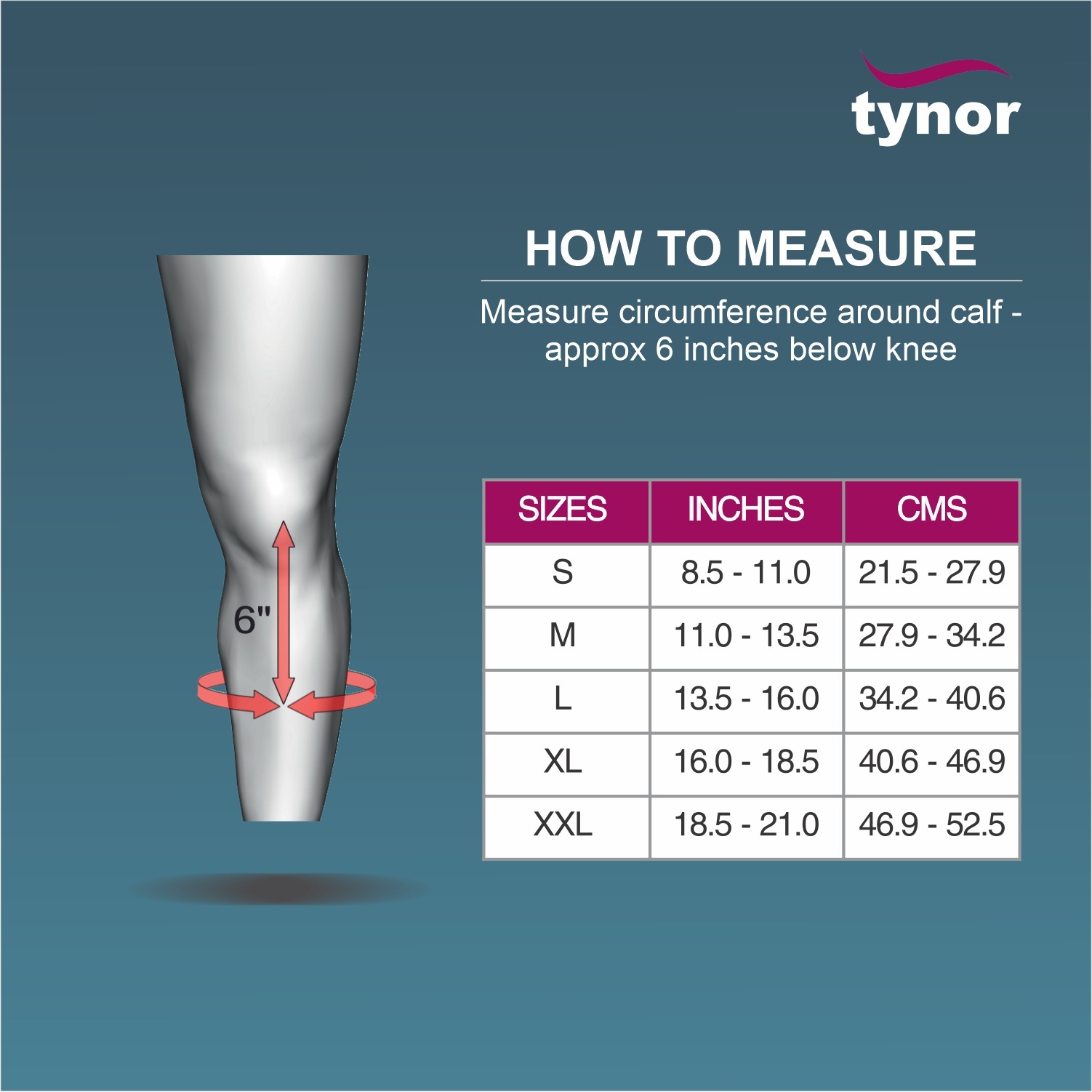 Tynor Compression Garment Leg Below Knee Open Toe (Pack of 2