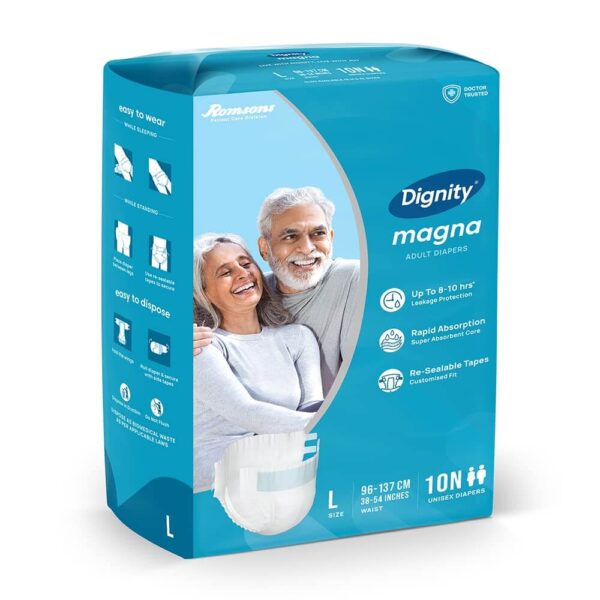 Romsons Dignity Magna Adult Diaper Tape Style - Large