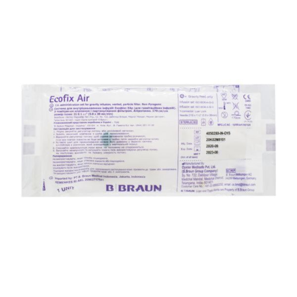 B Braun Ecofix Air Vented IV Infusion Set